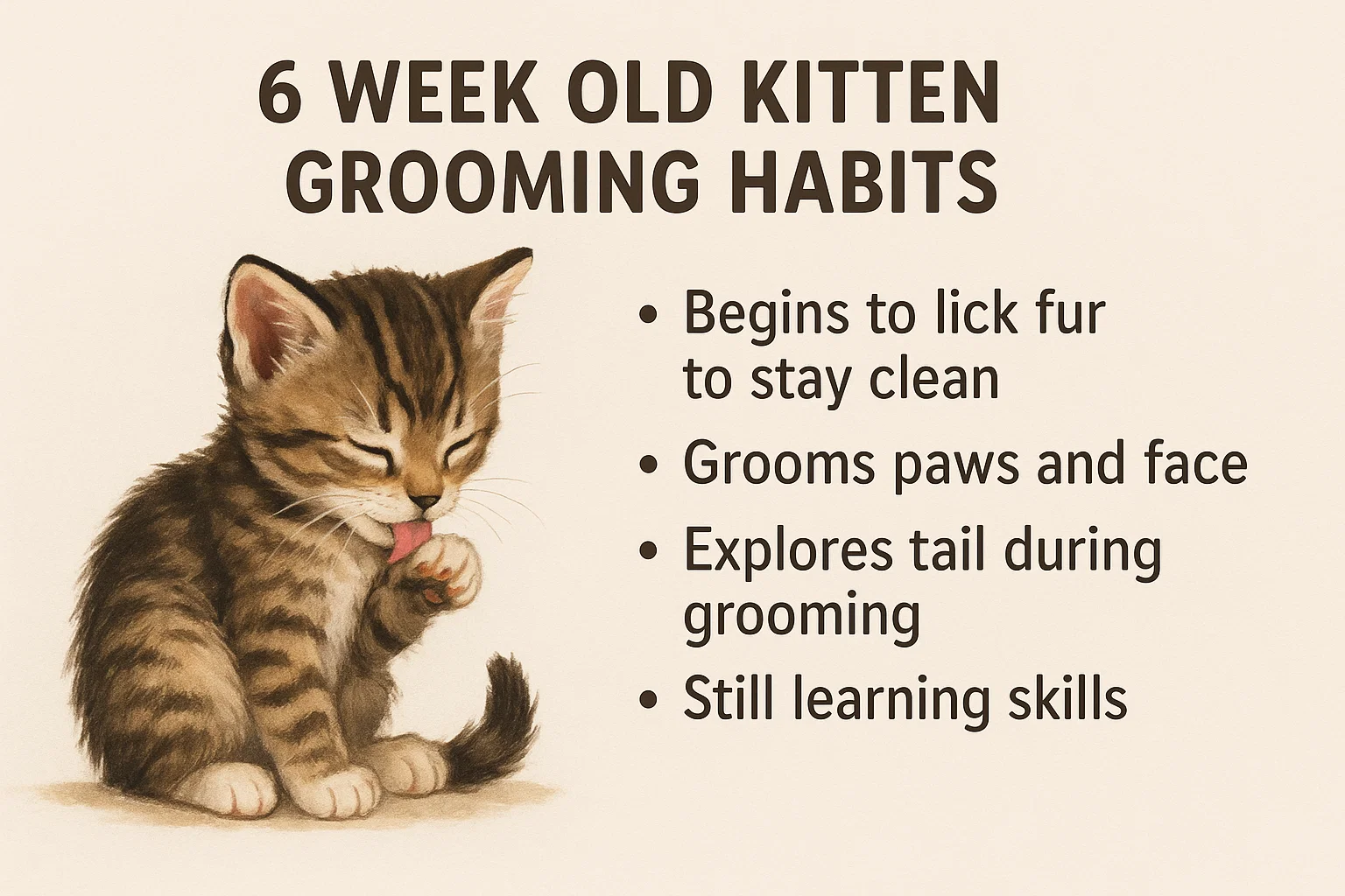 When Do Kittens Start Grooming Themselves? A Complete Guide 2 6 Week Old Kitten Grooming Habits